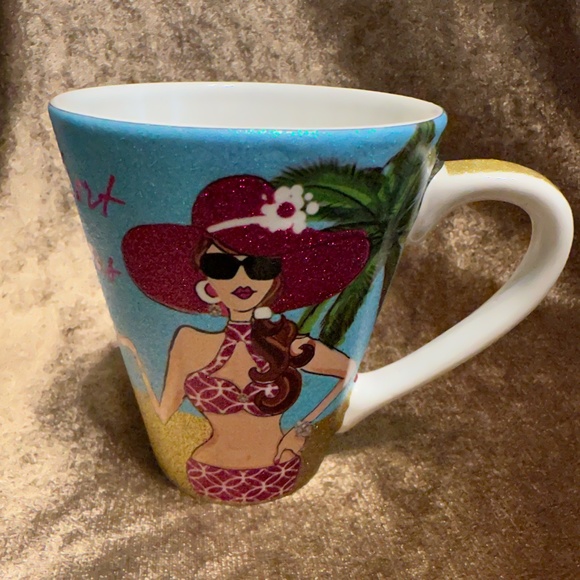 Florida Beach Cup Mug "Life is Short be Fabulous" - Picture 1 of 11